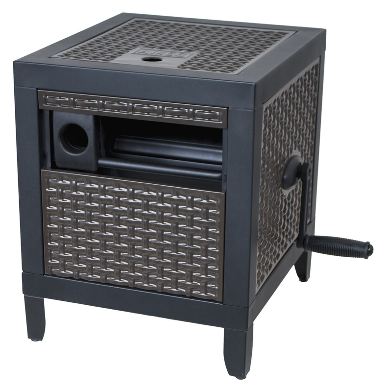 NeverLeak Steel 100-ft Hose Reel Hideaway Storage Cabinet Garden Watering