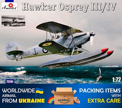 Hawker Osprey III/IV 1930 Year 1/72 Scale Plastic Model Kit Amodel 72241