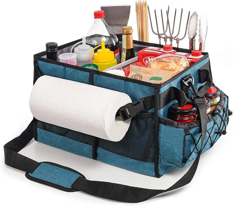 BBQ Grill Caddy Organizer Picnic Storage Bag Camping Tote Waterproof Large