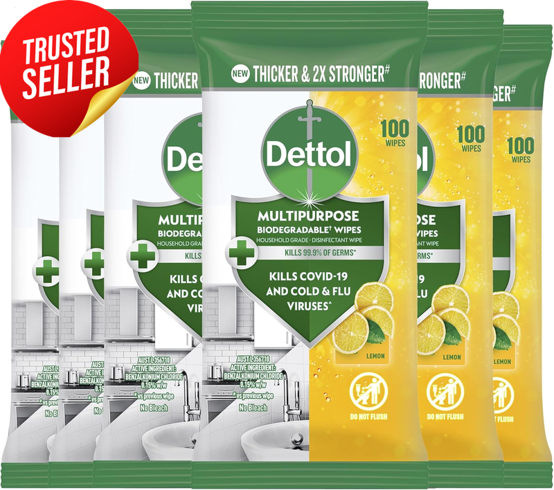 Disinfectant Wipes Multipurpose Lemon 600 Count