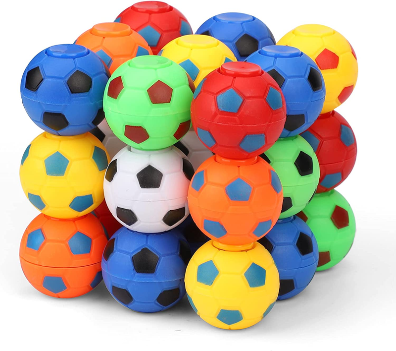 Soccer Fidget Spinners 27 PCS Mini Soccer Stress Balls Fidget Toy Fidget Spinner