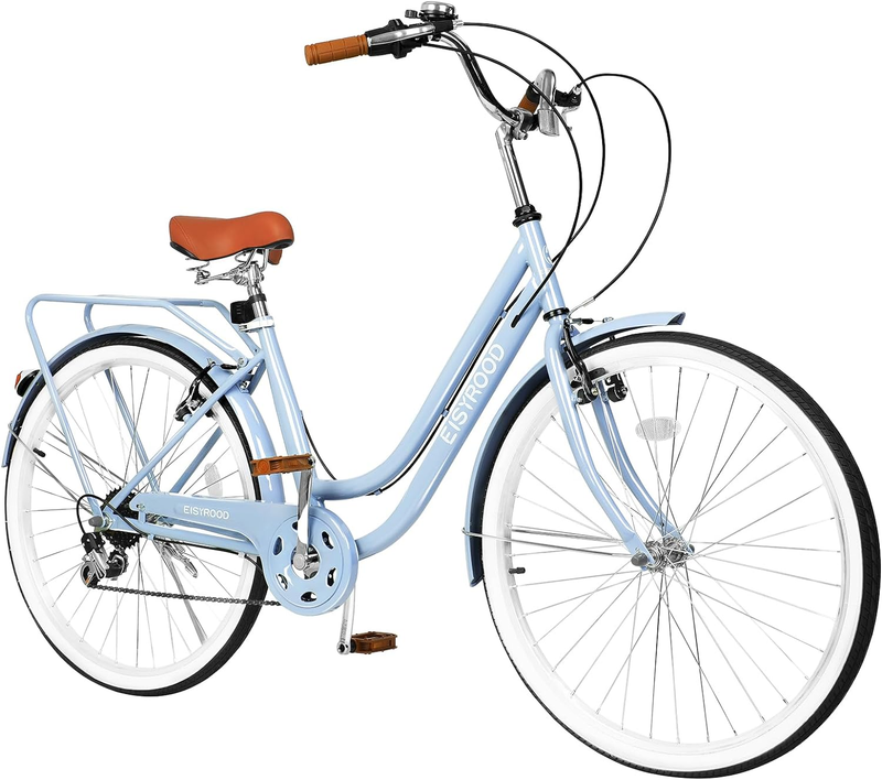 26 Inch Beach Cruiser Bike for Women, Hybrid Cruiser Bike wi