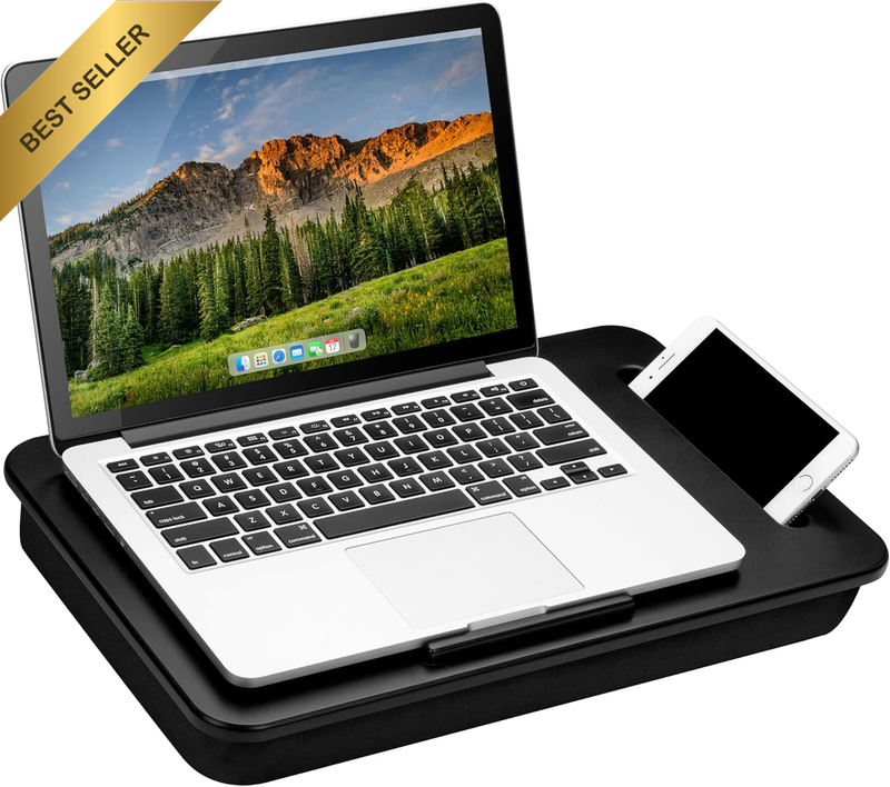 Sidekick Lap Desk with Device Ledge & Phone Holder Fits 15.6