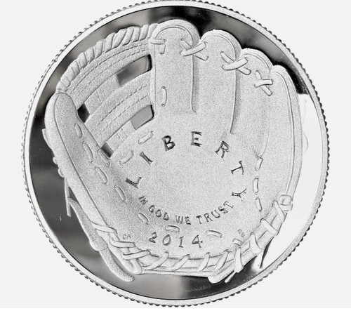 2014 S Baseball Hall of Fame Proof Commemorative CN-Clad Half Dollar OGP & COA