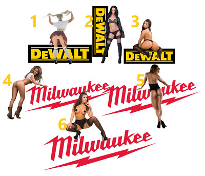 Milwaukee Dewalt HQ Logo Waterproof decal stickers