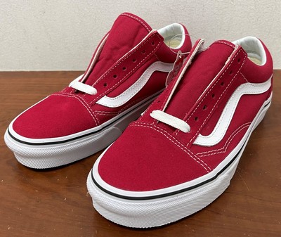 Vans Old Skool малиновый/настоящий белый - 5