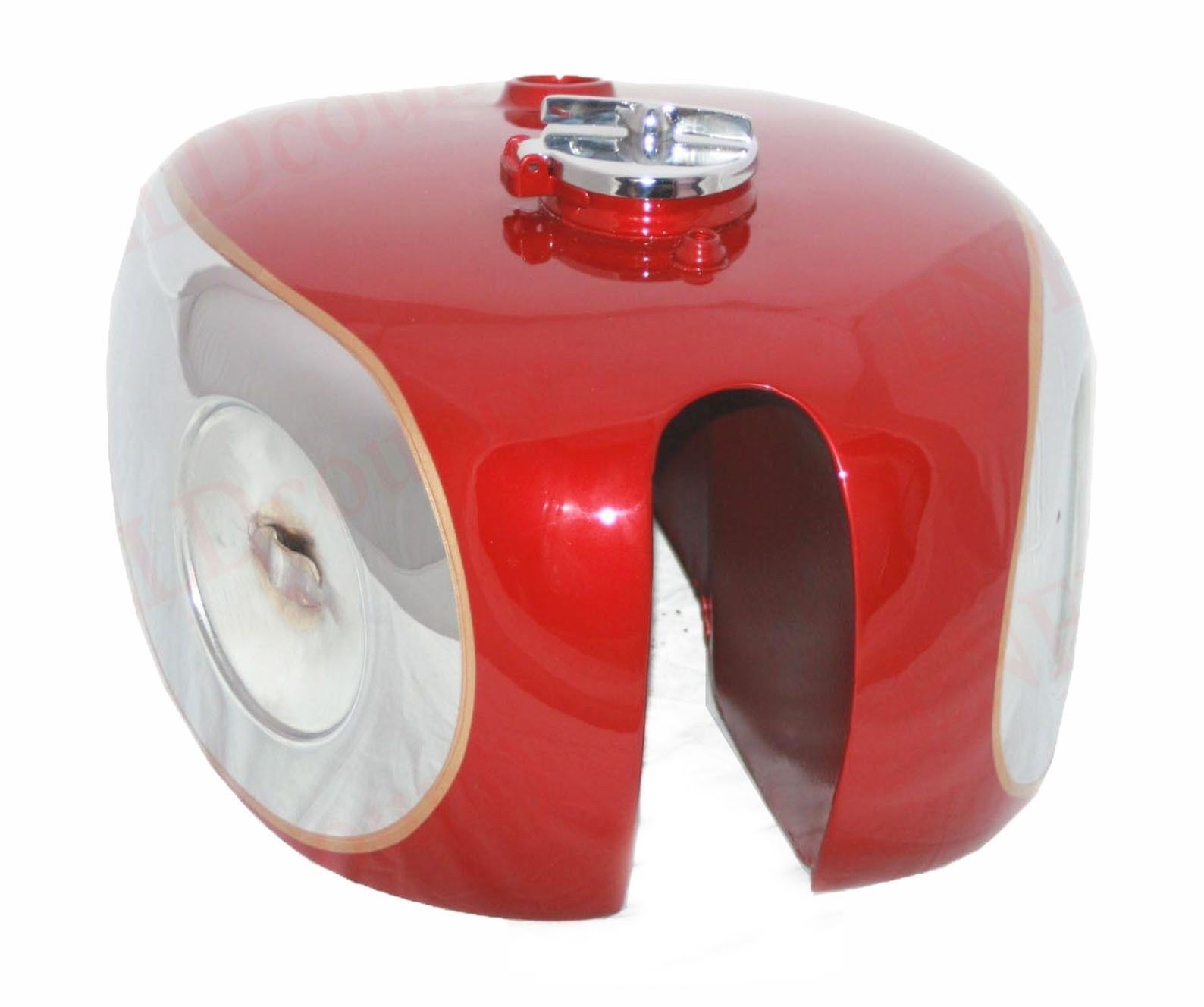 BSA Goldstar Catalina Trials 2 Gallon Red & Chrome Gas Fuel Tank With Cap  