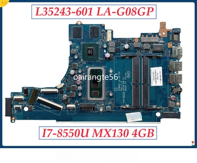 LA-G07GP for HP Pavilion 15-DA Motherboard w/ I7-8565U DDR4 MX130 4GB GPU EPW50