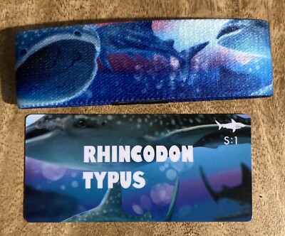 Zox Rhincodon Typus Wrist Band Strap And Card. Sharkie Season