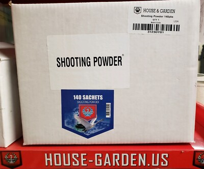 Shooting Powder House and Garden - 140 Sachets - 140 bulk pack