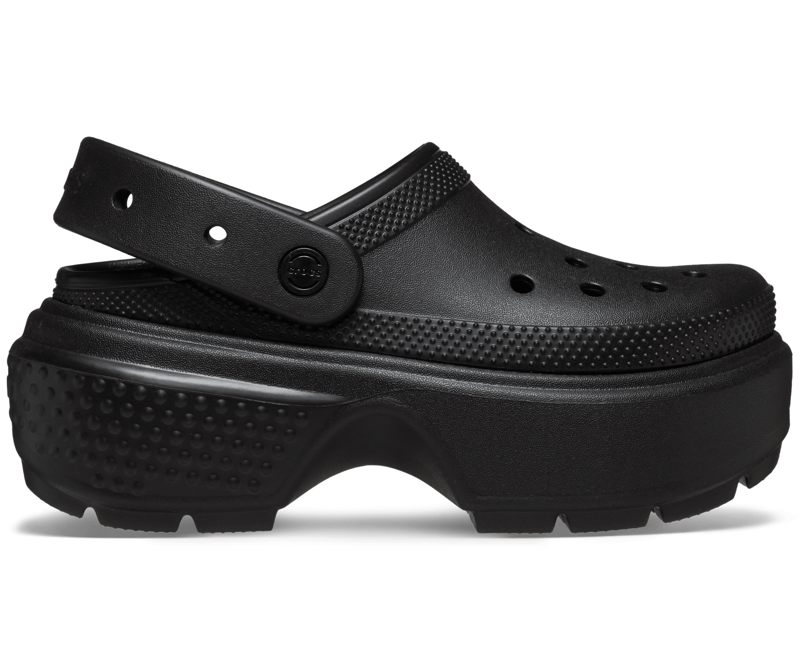 Crocs STOMP CLOG Black Size M4/W6-M13/W12 Crocs STOMP CLOG Black Size M4/W6-M13/W12