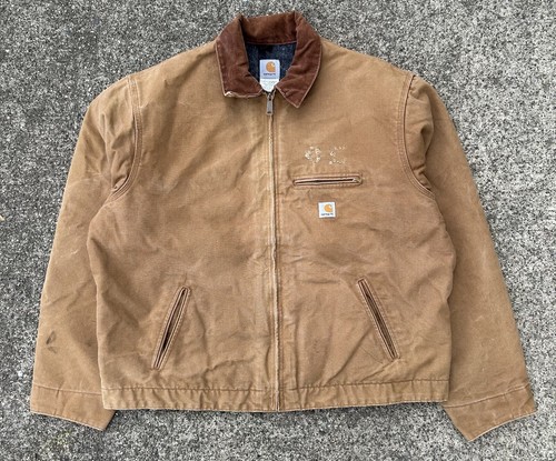 Vintage Carhartt Detroit Jacket Blanket Lined Made In USA