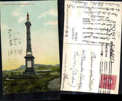 199706,New Jersey Paterson Soldiers Monument Denkmal Säule