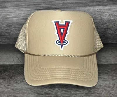 Anaheim Angels La Upside Down Logo Foam Trucker SnapBack Soft raised Logo