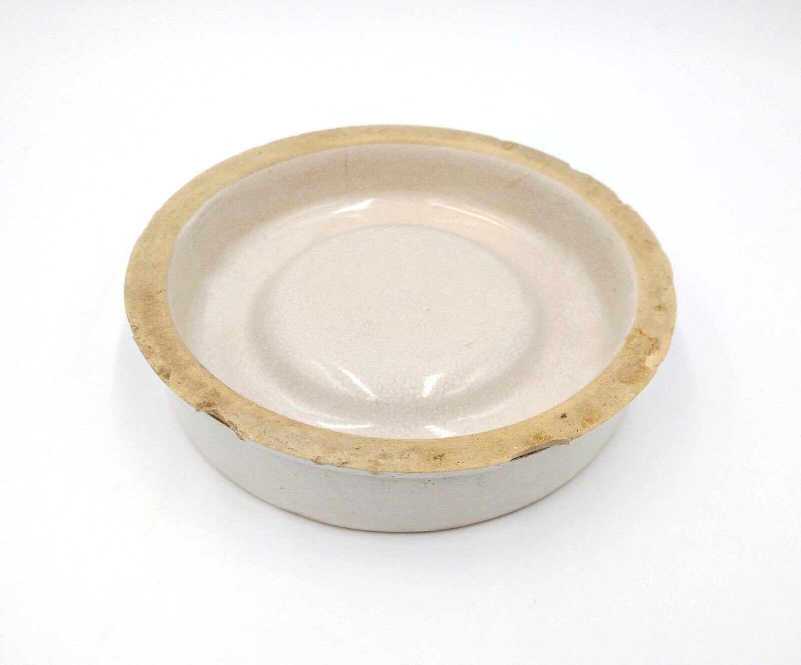 Vintage Jamesway Stoneware Chicken Poultry Waterer Base ONLY Water Feeder Saucer