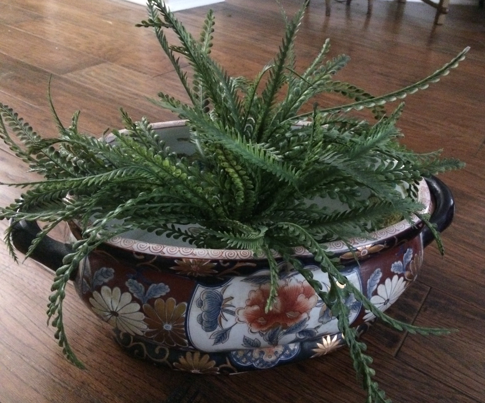 Asian Two Handled Hand Painted Tureen