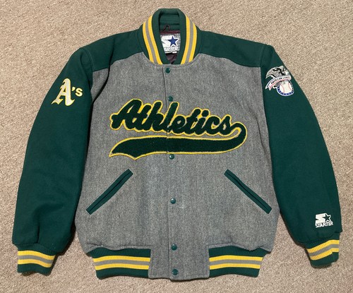Vintage 90s Large Starter Oakland Athletics A's MLB Wool