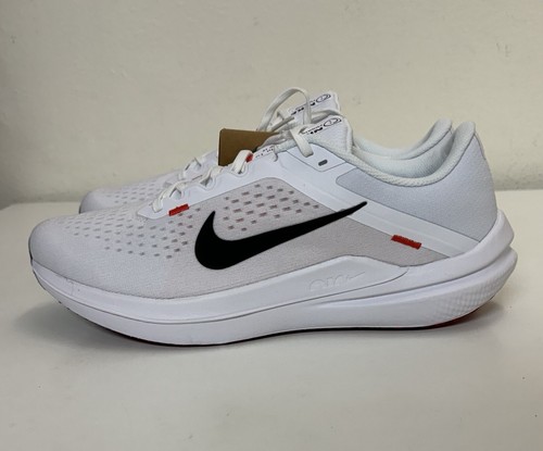 Nike Winflo 10 Mens Sz 11 White Black Crimson Running Shoes