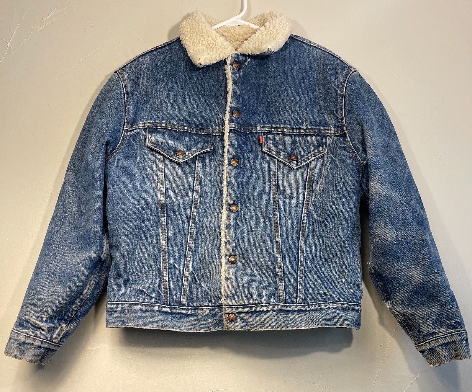 Levi's Vintage 70's USA Made Sherpa Lined Jean Denim Trucker Levi's Vintage 70's USA Made Sherpa Lined Jean Denim Trucker