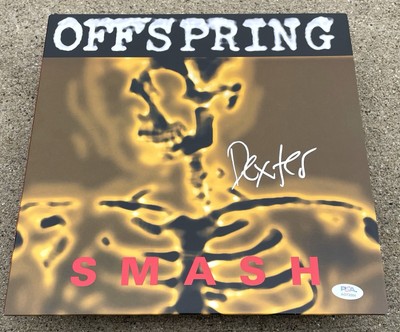 THE OFFSPRING Dexter Holland SIGNED Vinyl JSA COA Smash