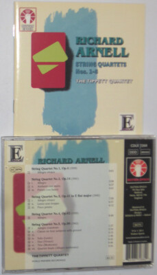 Richard ARNELL: String Quartets #1-5 - premiere recordings - VIGOROUS! - Dutton
