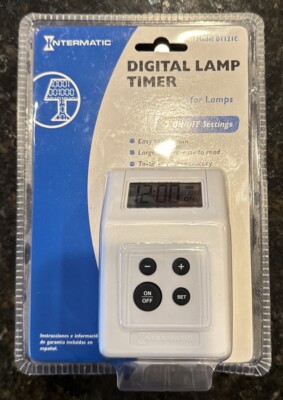New Intermatic DT121C Programmable Digital Lamp Timer - 2 Settings Programmable