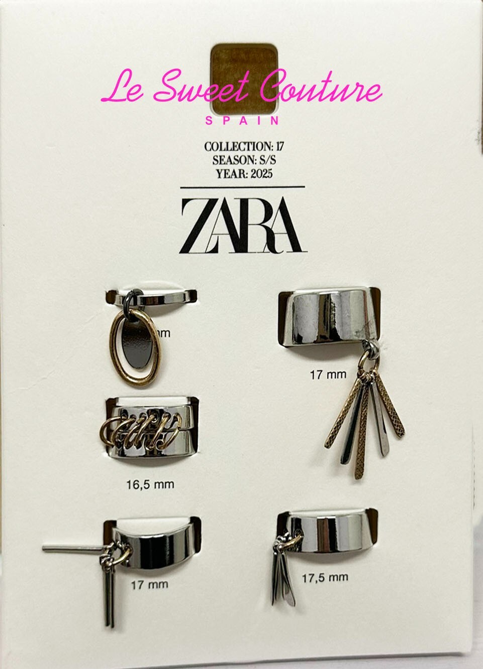 ★ZARA★リングセット-LIMITED EDITION ZARA WOMAN NWT SS25 LIMITED EDITION PACK OF RINGS GOLD