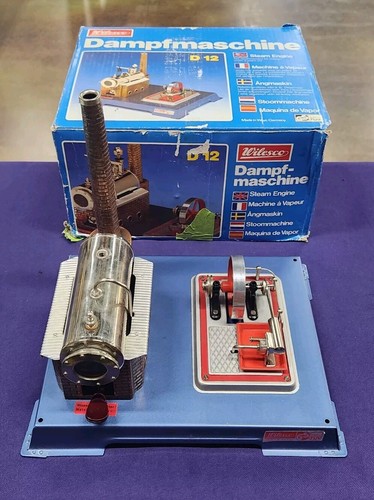 Used Wilesco D12 Live Steam Engine w/ Box - Blue | eBay
