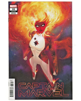 Marvel Comics CAPTAIN MARVEL (2019) #35 DAUTERMAN Spoiler Variant Cover