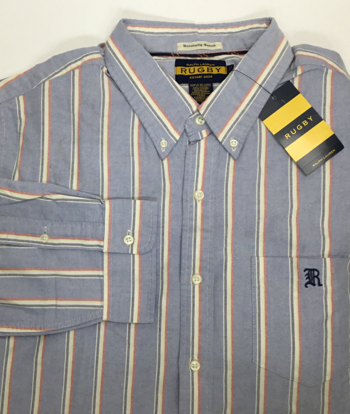 Ralph Lauren Rugby University Oxford w Embroidery Button