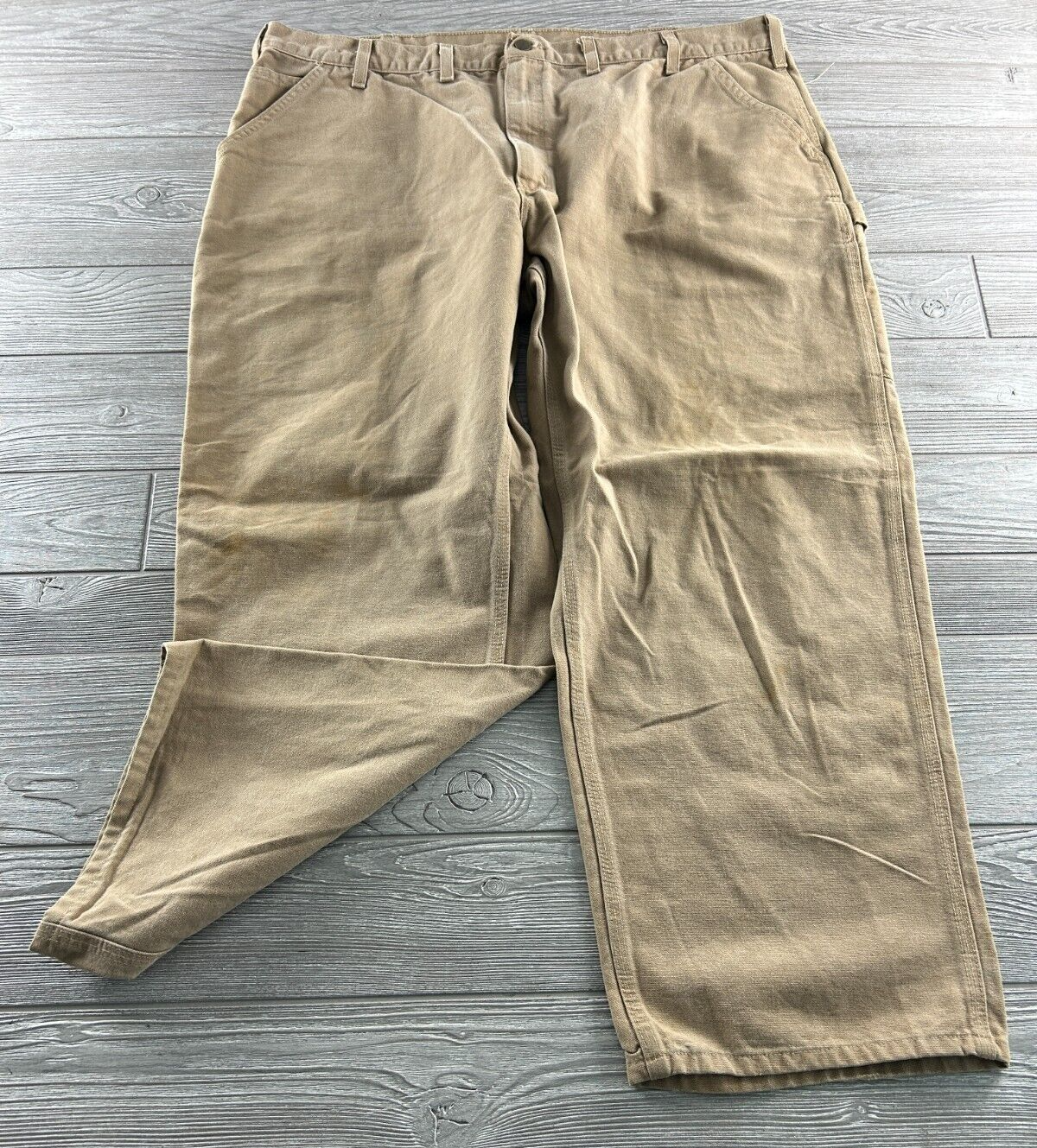 パンツ Carhartt Duck Painter Pants B11 DES Carhartt B11 Washed Duck Work Dungaree - Carhartt Brown