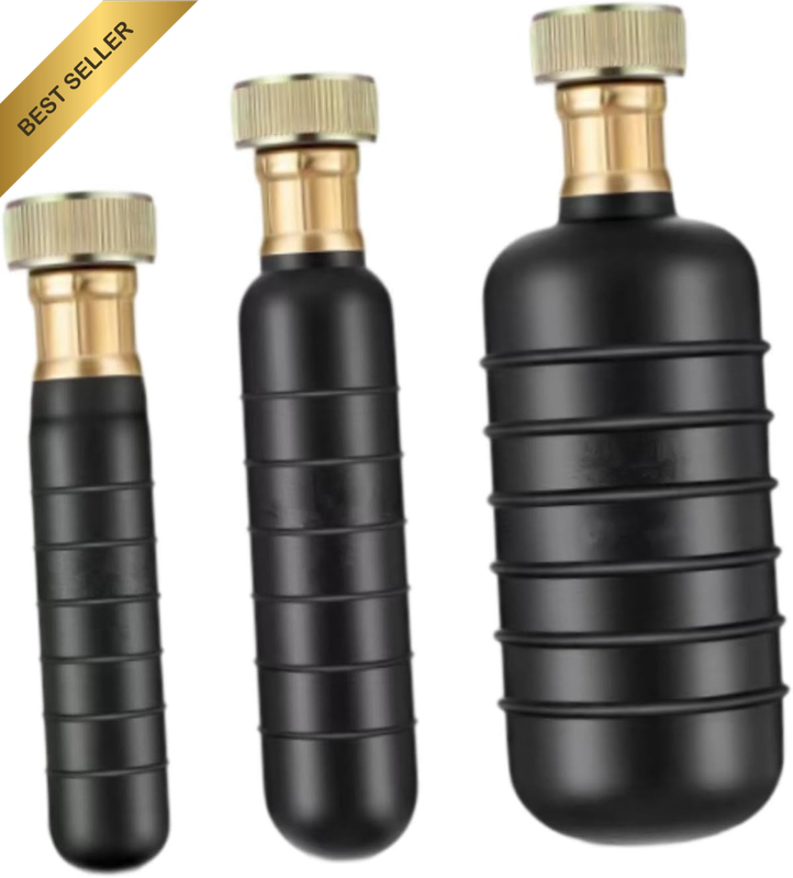 3 Pieces Drain Bladder Kit, Water-Powered Rubber Drain Cleaning Bladder Fit 1