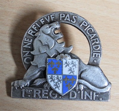 Insigne Militaire Français Groupe Des Subsistances Tlemcen - Vintage, Avec Usures