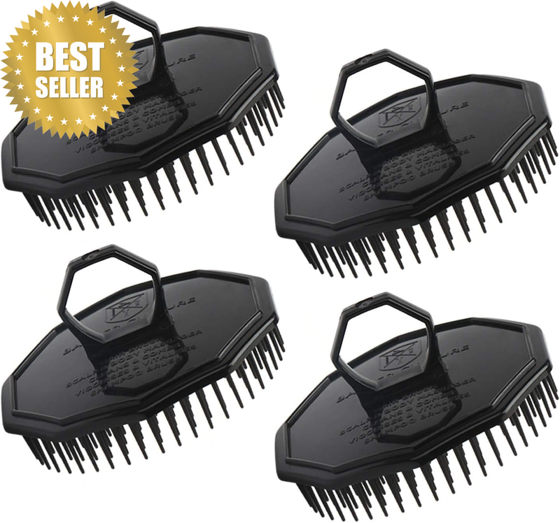 4Pcs Wash Hair Comb, Hair Scalp Massager Wash Hair Comb with Soft Pins Detanglin