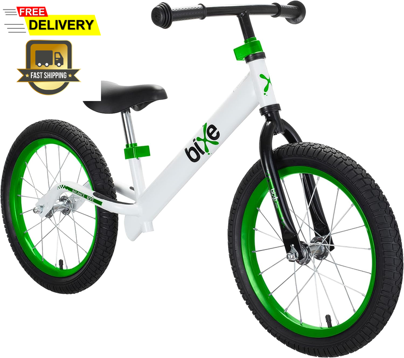 16" Pro Balance Bike for Big Kids 5, 6, 7, 8 and 9 Years Old - No Pedal Green...