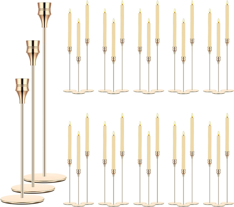 Bulk Gold Taper Candle Holders Metal Candle Stick