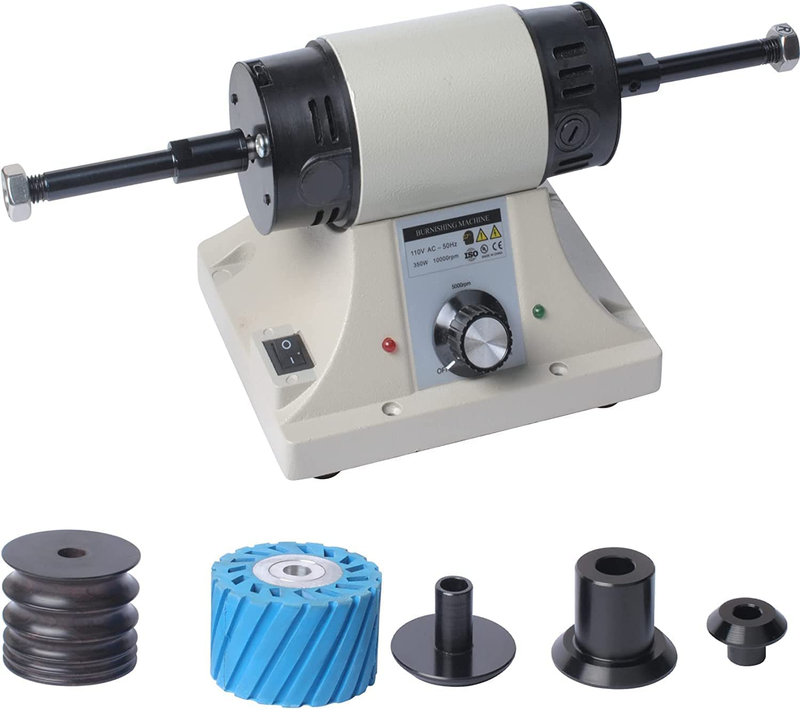 Leather Polishing Burnishing Machine, Leather Edge Grinding Kit Adjustable Rosew