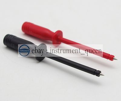 Piercing Needle Non-destructive Test Probe 4mm Banana Sharp Tip Long Insulation