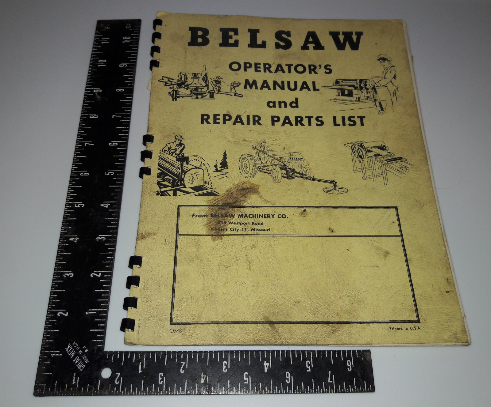 Belsaw Instructions Owner's Operator's Manual  and Repair Parts List R739