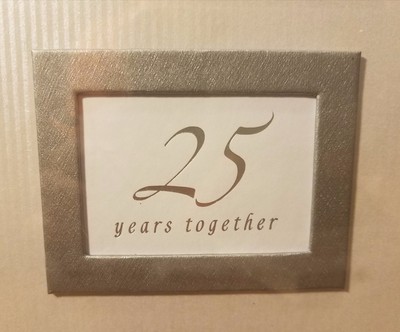 C.R. Gibson Guest Book(s) w/Pen, 25 YEARS TOGETHER, 500 Names, 9 3/4