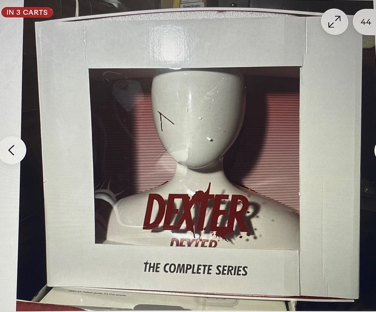 DEXTER COMPLETE SERIES BLU-RAY MANNEQUIN HEAD CASE:from 20th