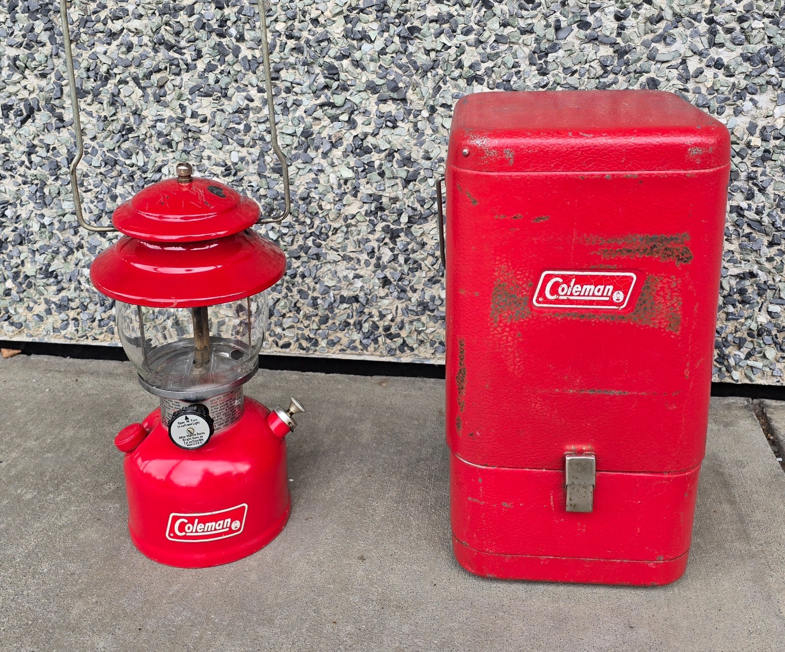 Coleman 赤 200A Vintage 1961 Red Coleman 200A Single Mantle Gas Camping Camp