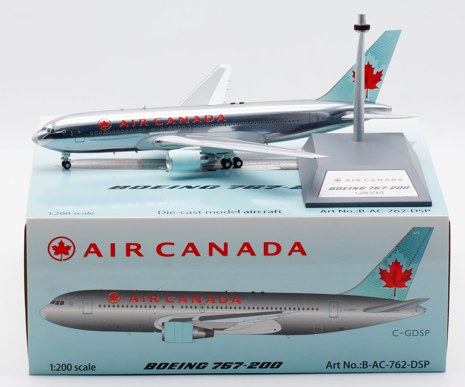 B-Models 1:200 AIR CANADA B767-300 C-GBZR #71bd4c | eBay