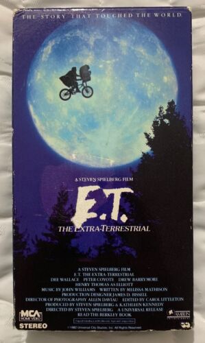 E.T. The Extra-Terrestrial MCA Home Video 1982 VHS Movie Film ...