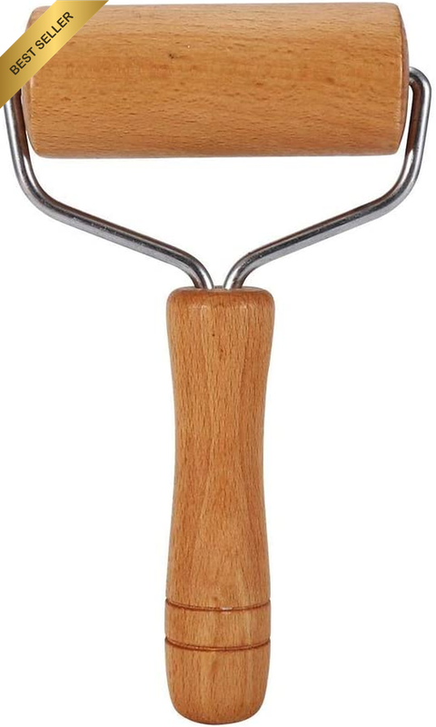 T-Shape Wooden Pastry Dough Roller for Kitchen