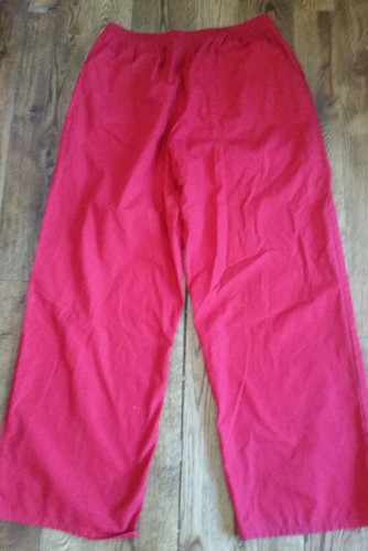 Women's Scrub Pants Lot of 3 Large White, Violet, Red, Crest, Scrub Advantage...