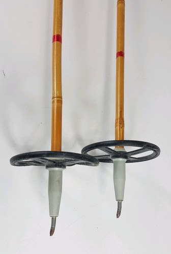 Vintage 47” 120cm Liljedahl TryLi Staven Bamboo XC Ski Poles Norway Rustic Cabin