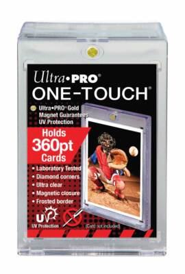 Box of (12) ~ Ultra Pro 1 One Touch Magnetic Trading Card Holders ~ 360pt