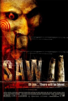 SAW II MOVIE POSTER 1 Sided RARE ORIGINAL 27x40 HORROR TOBIN BELL