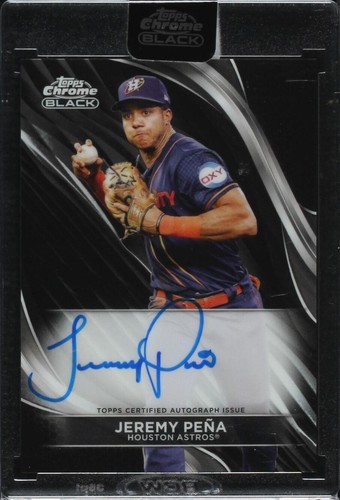 2024 Topps Chrome Black - Jeremy Pena #CBA-JPE